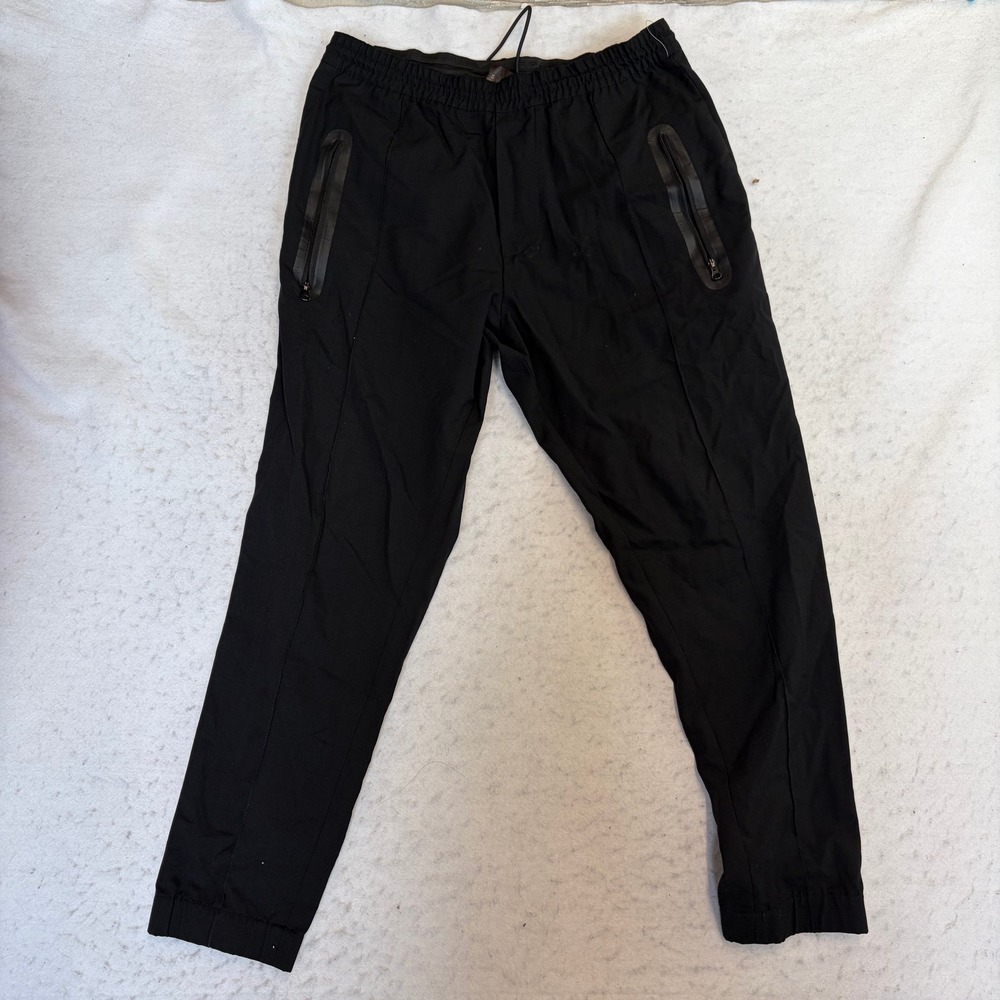DSQUARED2 Olympic Team Canada Jogger Pants Womens XS Black Zip Pocket Tapered